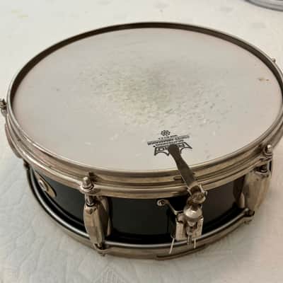 Slingerland 4” x 13” Bop Model Snare, 3-pt. Strainer Mid-‘50 s - Lack wrap image 1