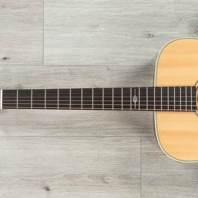Mint Alvarez DYM70 Yairi Masterworks Dreadnought Acoustic Guitar, Solid AAA Sitka Spruce Top, Natural image 7