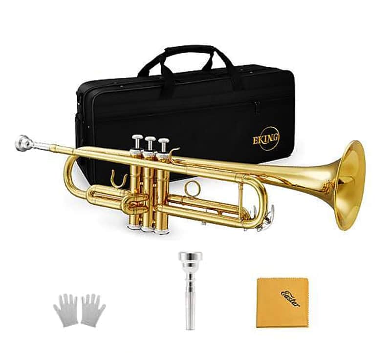 Standard Student Trumpet Brass Gold Bb Trumpet image 1