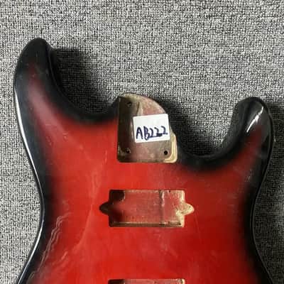 DIY Project Custom Red Burst HH Guitar Basswood Body image 5