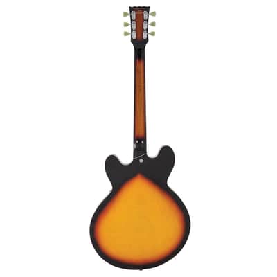 Vintage Guitars VSA500 ReIssued Semi-Hollow Electric Guitar - Sunburst image 2