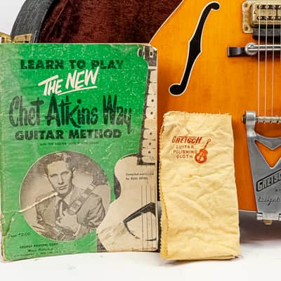 1966 Gretsch 6120 Chet Atkins Nashville Hollow Body Guitar w/ Case Bigsby USA image 2
