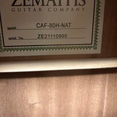 Zemaitis CAF-80H-NAT Acoustic Guitar w/Electronics - Natural image 3