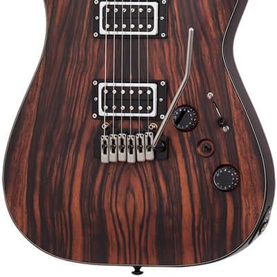 Schecter C-1 Exotic Ebony Electric Guitar - Natural Satin (3337) image 4