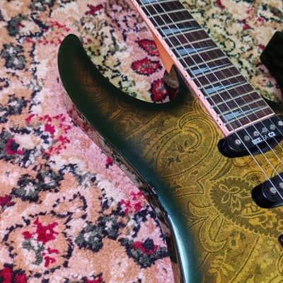 *RARE* 1990 Ibanez RG760 BK-P Black Paisley w/ Matching Headstock, FujiGen Japan MIJ 🔥 image 12