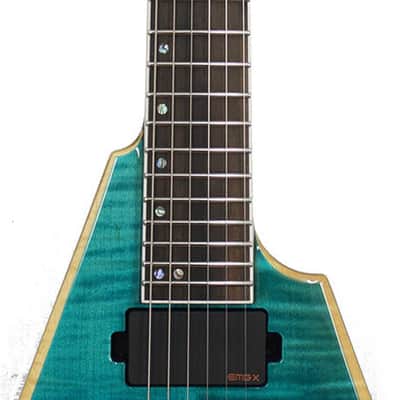 ESP USA V-II NT FM EMG Aqua Marine Fade image 7