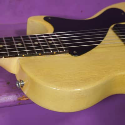 1956 Gibson Les Paul Jr TV Yellow Electric Guitar (Refinished) (VIDEO! Fresh Work, Ready) image 9