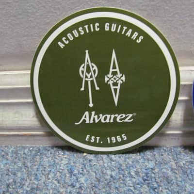 Alvarez Acoustic Guitars Lot of 2 Stickers - 1 Blue - 1 Green image 3