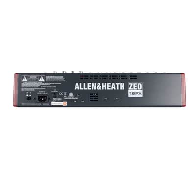 Allen & Heath ZED-16FX 2 Bus Analogue Mixer with FX 2012 - Present - Black image 4