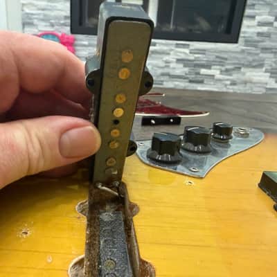 Vintage 1971 Fender Jazz Bass loaded body 1970s Original image 18