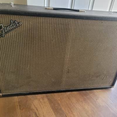 Vintage Fender Bandmaster Piggyback 2x12 Speaker Cabinet 32" w/ Original Fender Speakers & Tilt-Back Legs image 6