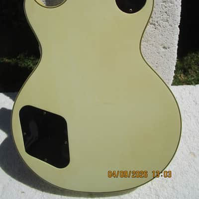 Orville LPC-75 Les Paul Custom Guitar, Japan, White, Gig Bag image 9