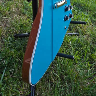 Kauer Banshee Taos Turquoise, Fralin P90s, Double bound, Natural back, as new! image 9