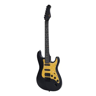 WINZZ EGS112H-BKM 39-inch ST Solid Poplar Wood Electric Guitar Kit HSS Pickup, Black Matte image 5