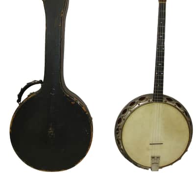 Vintage 30's Gretsch Model A Tenor Banjo w/ Case image 1