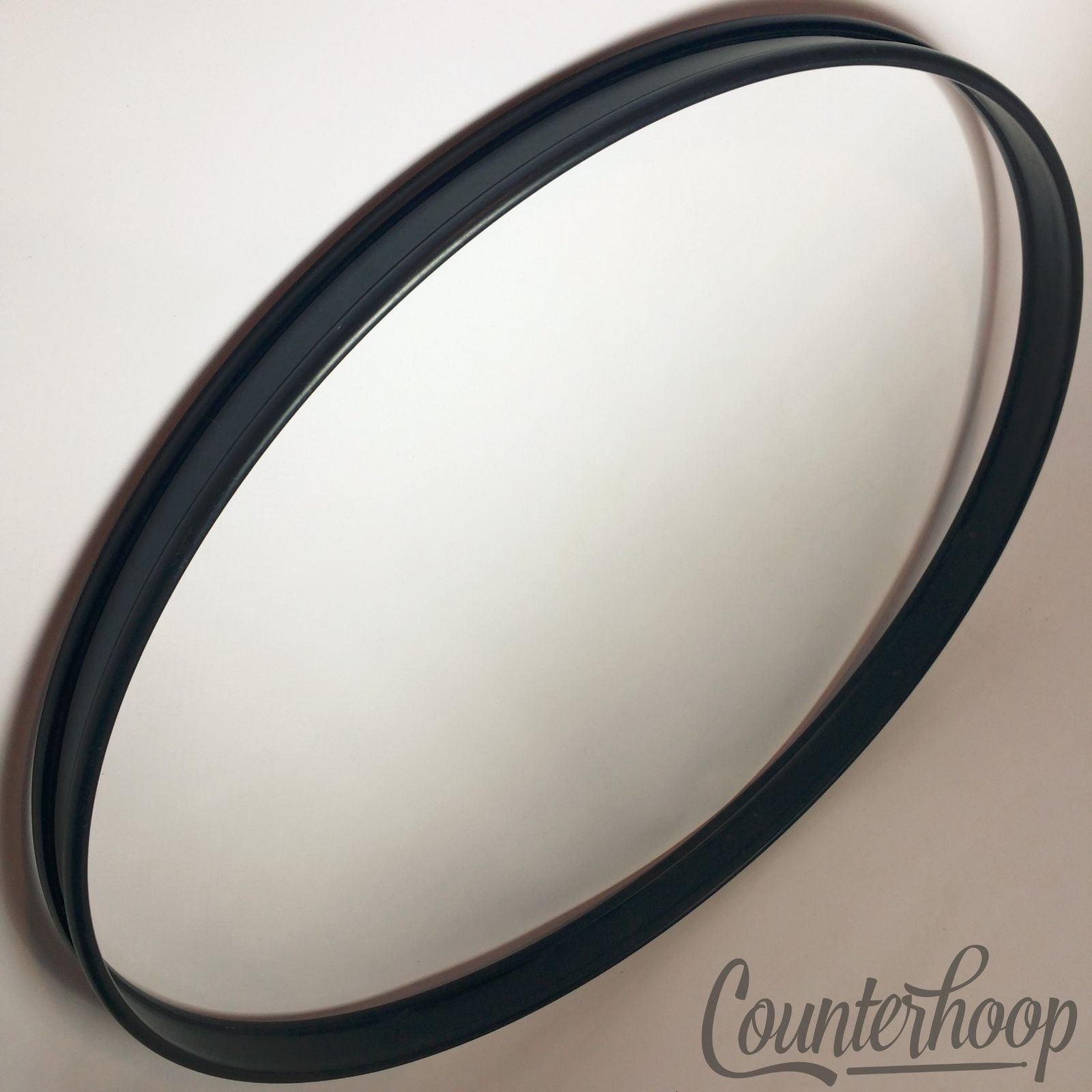 Sonor Force 2001 22" x 1 7/16" Bass Drum Hoop/Rim Black Metal w/ Inlay* — main photograph