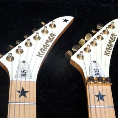 Kramer Richie Sambora Stars White Double Neck 1980's Bon Jovi Vibe image 13