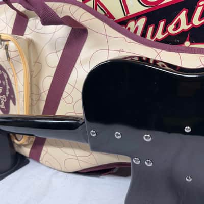 Danelectro '56 U2 Pro Guitar with Gig Bag Reissue - Black image 11