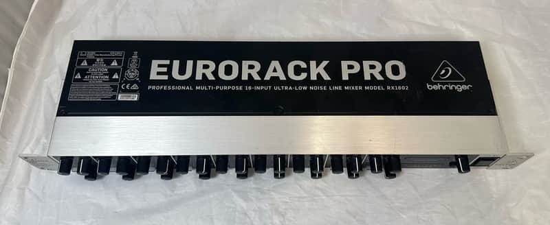 Behringer Eurorack Pro RX1602 16-Input Line Mixer | Reverb