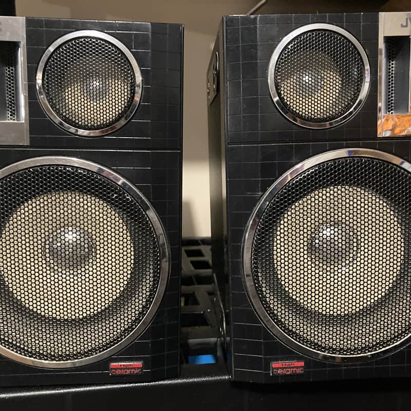 1980 s JVC PC-550 Speakers Black