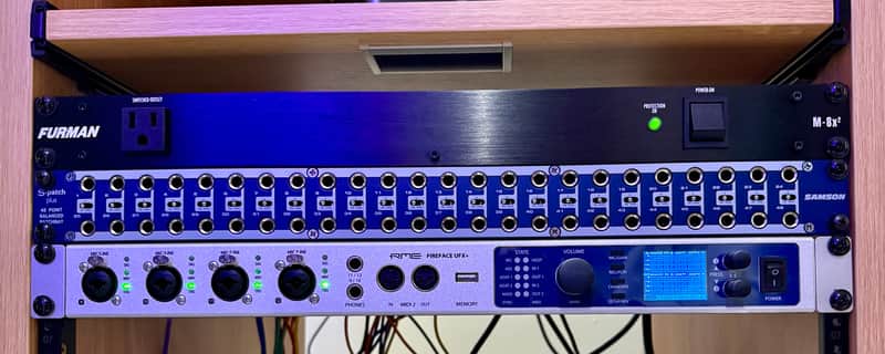 RME Fireface UFX+ USB 3.0/Thunderbolt Audio/MIDI Interface 2010s - Silver/Blue