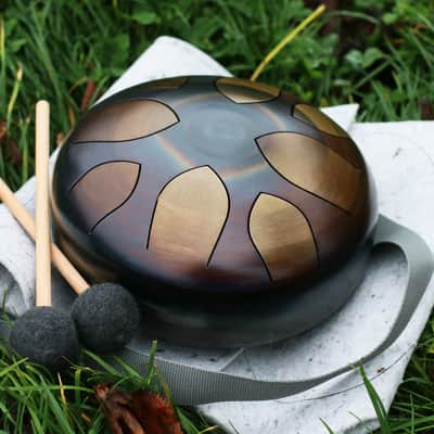 Sound Nest NEST DRUM 9"/22cm Steel Tongue Drum 2022 - Fire Finished image 5