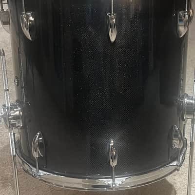 Custom Magnus Opus Drums 2026 - Midnight blue/black carbon fiber shells image 15