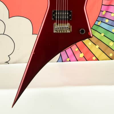 Vintage 80's Hondo H-1 Death Dagger Metallic Red Electric Guitar image 3