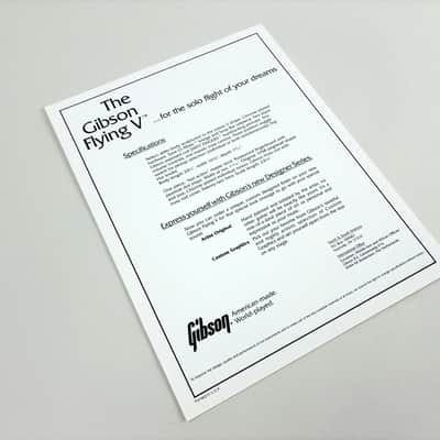 Gibson Flying V Dealer Flyer • 90th Anniversary Era. 80s image 2