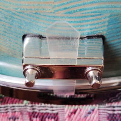 SSS Solid Shell Shop Custom Snare Drum 2025 - Turquoise image 15
