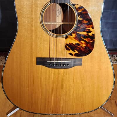 USA Crowder Acoustic Dreadnought- RECENT FRET JOB-Intonated-Stunning Guitar image 7