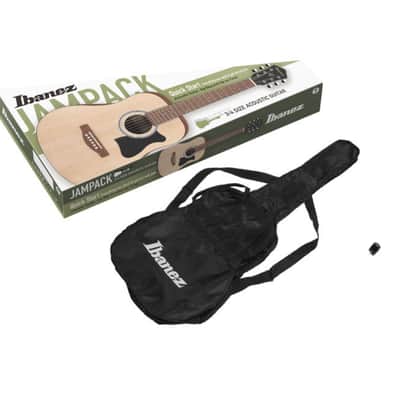 Ibanez IJV30 JamPack 3/4 Size Mini Dreadnought Acoustic Guitar Pack Natural image 2