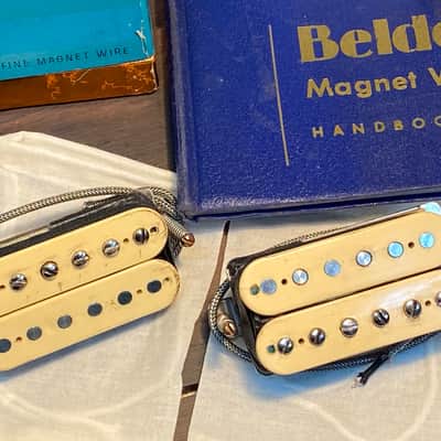 General Vintage Tone  1958 - 1959 PAF humbucker set for Les Paul Holy grail Belden & Corona wire US image 7