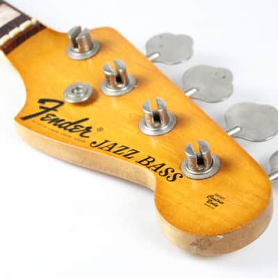 1969 Vintage Fender Jazz Bass Maple/Rosewood NECK USA 1960s Early-CBS w/Original Tuners image 11