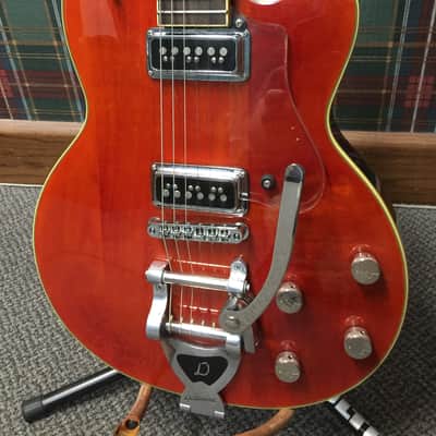 DeArmond Tennessee Orange M77-T with Bigsby & Gretsch Hard Shell Case image 1