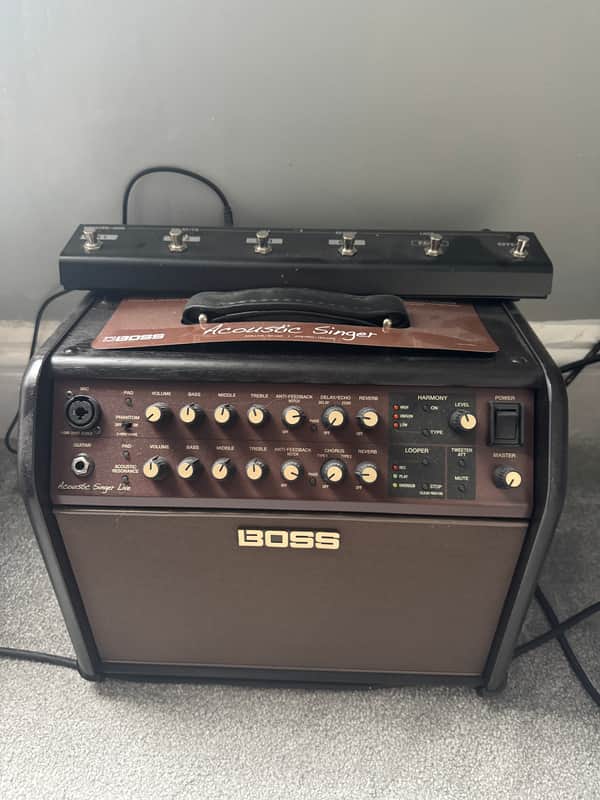 Boss ACS-LIVE Acoustic Singer Live 60w 1x6.5" Guitar Combo 2017 - Present - Brown image 1