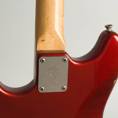 Fender Competition Mustang Solid Body Electric Guitar (1971), ser. #328976, original grey hard shell case. image 15