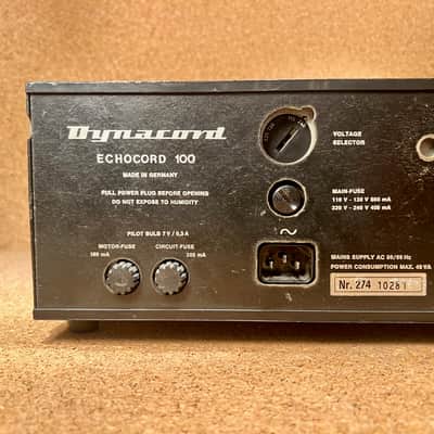 Dynacord Echocord 100 tape echo – 70's – RARE – Serviced – Warranty image 10