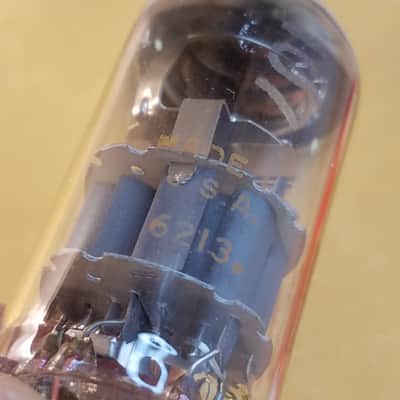 Amperex 6922 tNOS AT1000 TESTED Balanced! PI Vacuum Tube Gold Pins USA E88CC dual triode 1960-1969 image 7