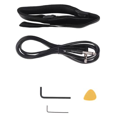 Glarry GIB 4 String Full Size Electric Bass Guitar SS pickups and Amp Kit - Black image 14