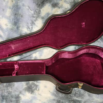 Vintage RARE 1970's Gibson Purple Black Hard Shell Guitar Case LGO LG1 LG2Others image 6
