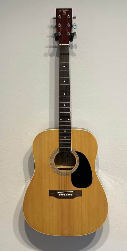 Indiana S-SCOUT-N Dreadnought Shape Spruce Top 6-String Acoustic Guitar - Natural image 1