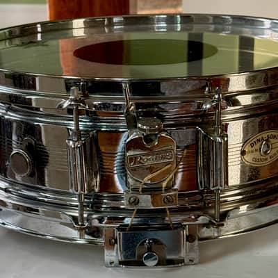 Rogers 5 x 14" Dyna-Sonic 7 Line Snare Drum Vintage 60's image 4