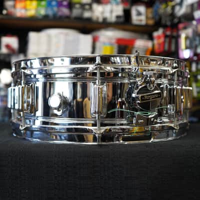 Vintage 1960s Rogers USA PowerTone 5x14" Steel Snare Drum w/ Tone Control image 8