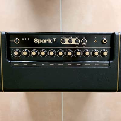Positive Grid Spark 2;  50-Watt 2x4" Digital Modeling Guitar Amp; Black (2024) with Rechargeable Battery and Control X footswitch image 3