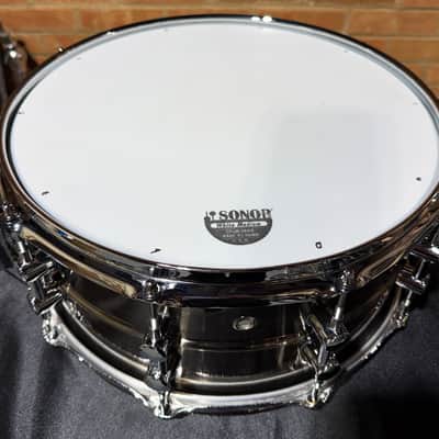 Sonor Kompressor 14x6.5" Brass Snare Drum 2023 - Present - Black Nickel image 4