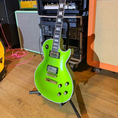 Gibson Custom Shop Made 2 Measure Les Paul Custom w/ Ebony Fingerboard Gloss Gecko Green Sparkle image 5
