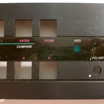 Kurzweil 1000 PX Plus Professional Expander Front Panel w/clear plastic strip repair part GOOD Cond. image 3