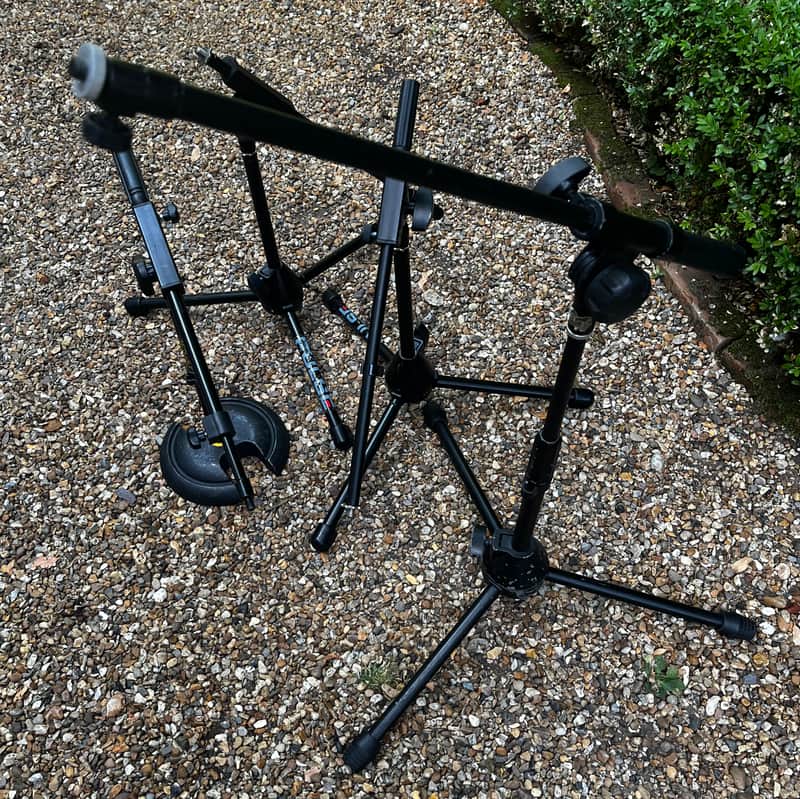 Mixed Low level Mic stands - Black image 1