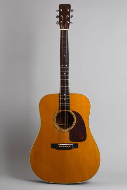 C. F. Martin  D-28 Flat Top Acoustic Guitar (1959), ser. #170569, molded blue plastic hard shell case. image 1
